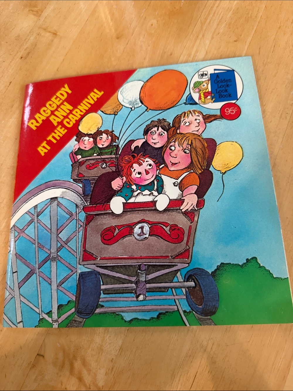 Vintage Raggedy Ann at the Carnival Golden Look-Look PB Book